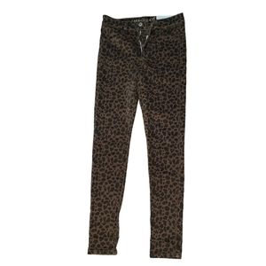 American Eagle Leopard Prints Super High Rise Jeggings
